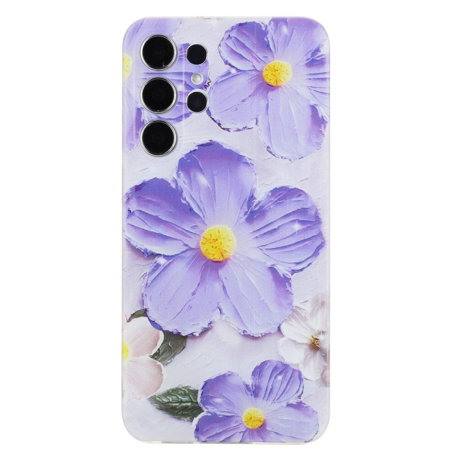 Samsung Galaxy S24 Ultra 5G Phone Case with Colorful Artistic TPU Material - Floral, Cat, and Eye Patterns-buycases.co.uk