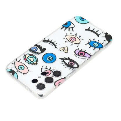 Samsung Galaxy S24 Ultra 5G Phone Case with Colorful Artistic TPU Material - Floral, Cat, and Eye Patterns-buycases.co.uk