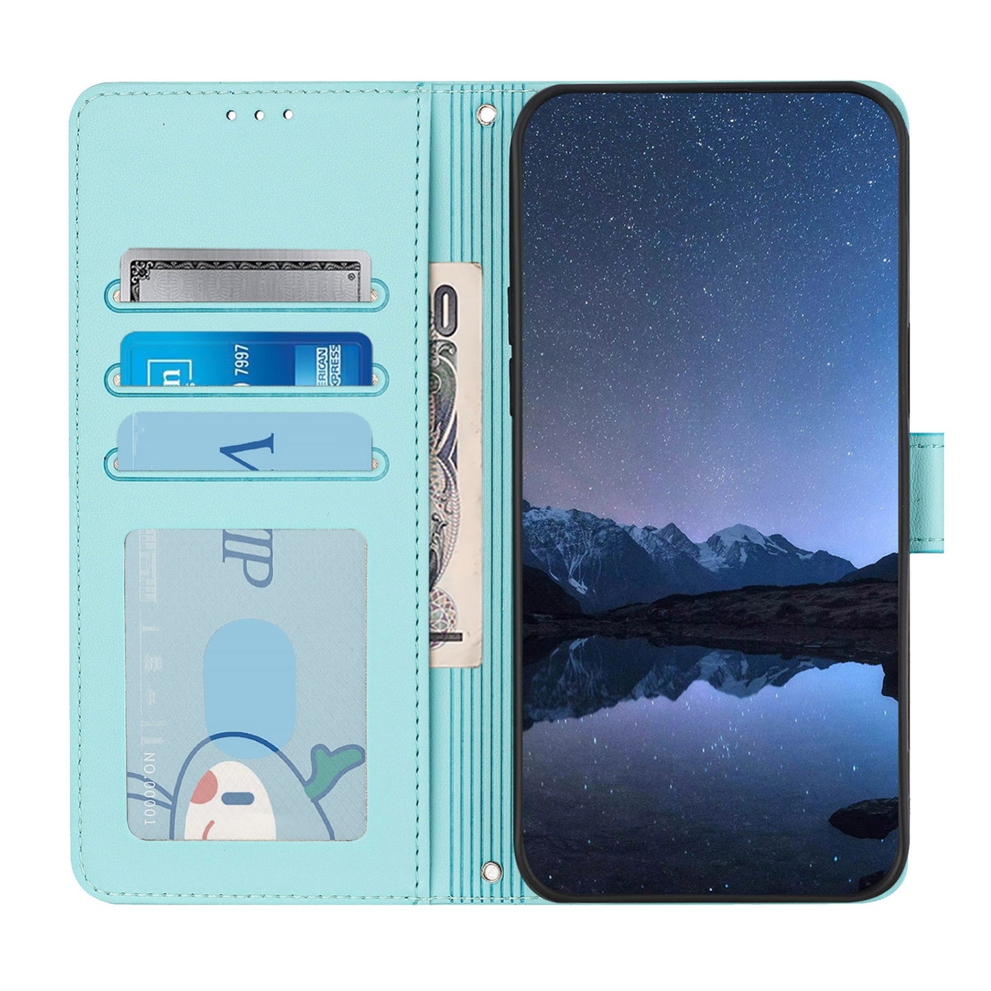 OPPO A3 Pro 5G Global Cat and Mouse Embossed PU Leather RFID Case with Wallet Slots, Anti-Fall Protection, Kickstand, and Lanyard-buycases.co.uk