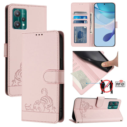 Motorola Edge 40 Pro 5G Cat and Mouse Embossed PU Leather RFID Case with Wallet Slots, Anti-Fall Protection, Kickstand, and Lanyard-buycases.co.uk