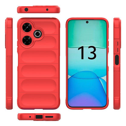 Redmi 13 4G Global Magic Shield Phone Case – Durable TPU + Flannel, Stylish Protection, Brightly Coloured, Wear-Resistant-buycases.co.uk