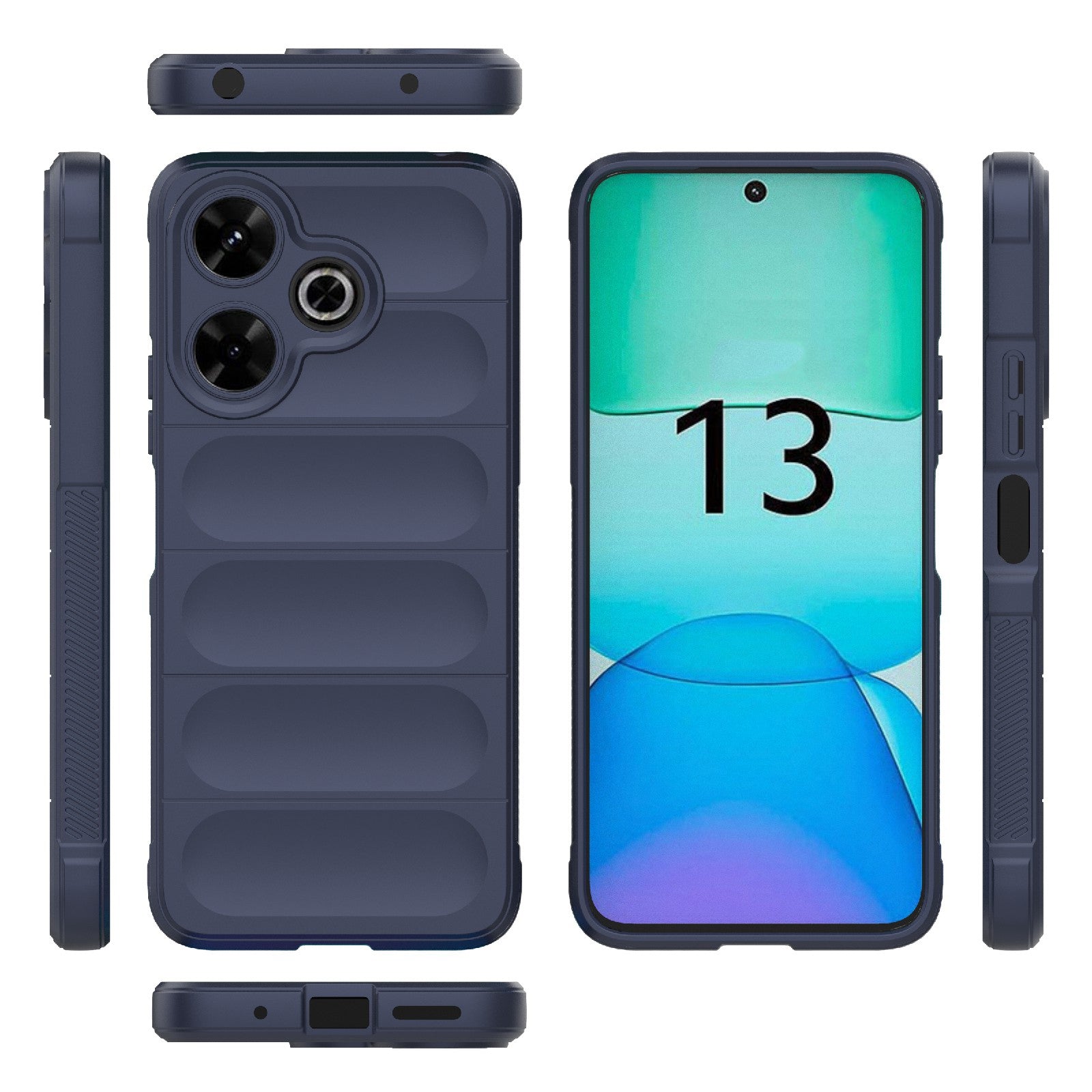 Redmi 13 4G Global Magic Shield Phone Case – Durable TPU + Flannel, Stylish Protection, Brightly Coloured, Wear-Resistant-buycases.co.uk