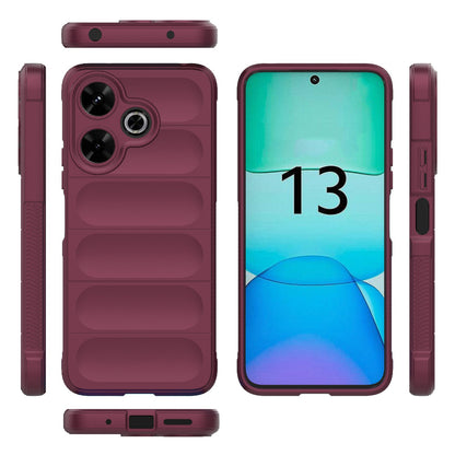 Redmi 13 4G Global Magic Shield Phone Case – Durable TPU + Flannel, Stylish Protection, Brightly Coloured, Wear-Resistant-buycases.co.uk