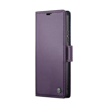 Redmi 13 Leather Wallet Case - RFID Blocking, Stand Function, Card Slots