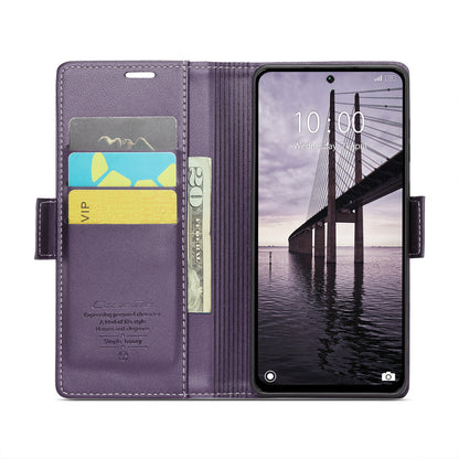 Redmi 13 Leather Wallet Case - RFID Blocking, Stand Function, Card Slots