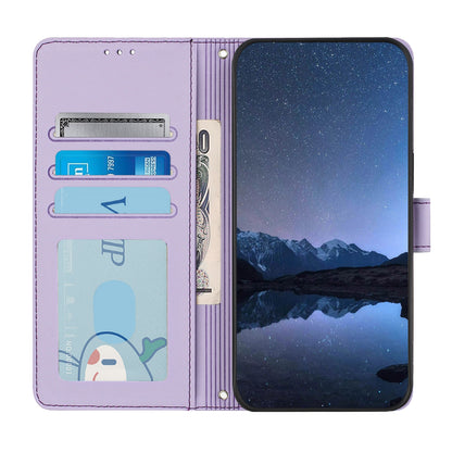 Samsung Galaxy A16 5G Cat and Mouse Embossed PU Leather RFID Case with Wallet Slots, Anti-Fall Protection, Kickstand, and Lanyard-buycases.co.uk